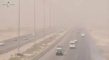 الأرصاد تحذر من رياح نشطة تتسبب في إثارة الرمال والأتربة خلال حالة الطقس اليوم